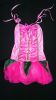 Kids Costumes to Hire - Pink fairy dress with green detail